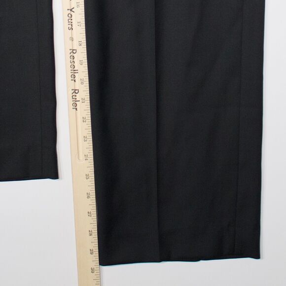 Ralph Lauren Ultraflex Classic Fit Black Wool Blend Flat Front Pant Men Sz 44x30 - Picture 11 of 11